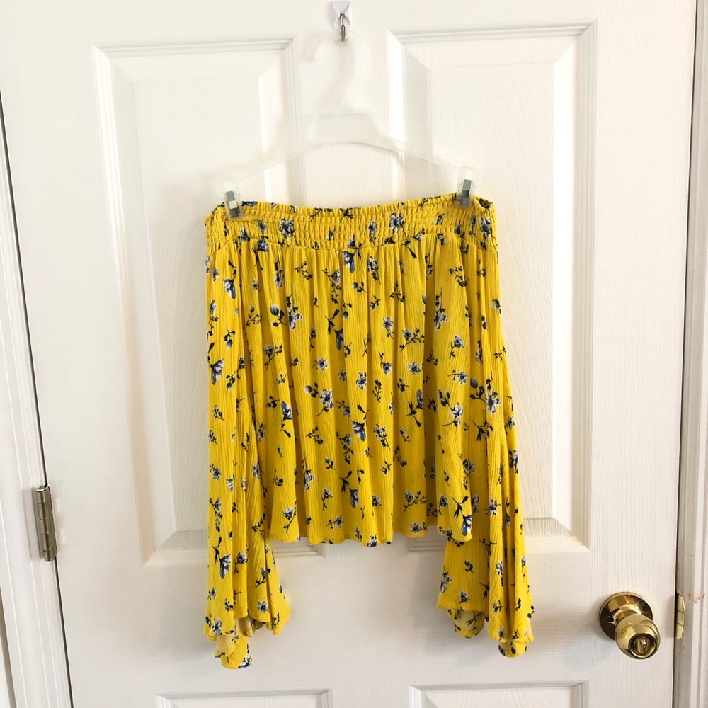 Floral off the shoulder top